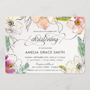 Chic Modern Elegante Watercolor Einladung