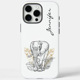 Chic Modern Elephant iPhone iPhone 16 Pro Max Hülle