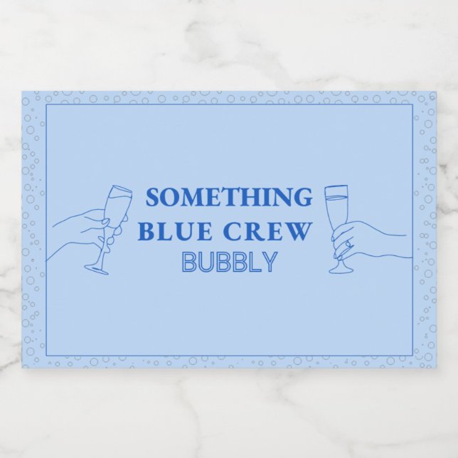Chic Modern etwas Blue Crew Bubbly Mini (Einzelnes Label)