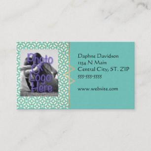 Chic Modern Foto Business Cards Visitenkarte