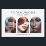 Chic Modern Foto Trio Makeup Artist Flyer<br><div class="desc">Erhöhen Sie Ihre Marke und Werbeaktionen mit unserem individuell gestaltbaren Flyer-Template, das für Boutiquen, Make-up-Künstler, Schönheitssalons, Fotografen, Online-Shops und vieles mehr entworfen wurde. Unser elegantes und minimalistisches Design setzt Ihren Firmennamen an die Spitze und erweckt sofort das Auge Ihres Publikums. Mit drei elegant gewölbten Platzhaltern, die Sie mühelos mit Ihren...</div>