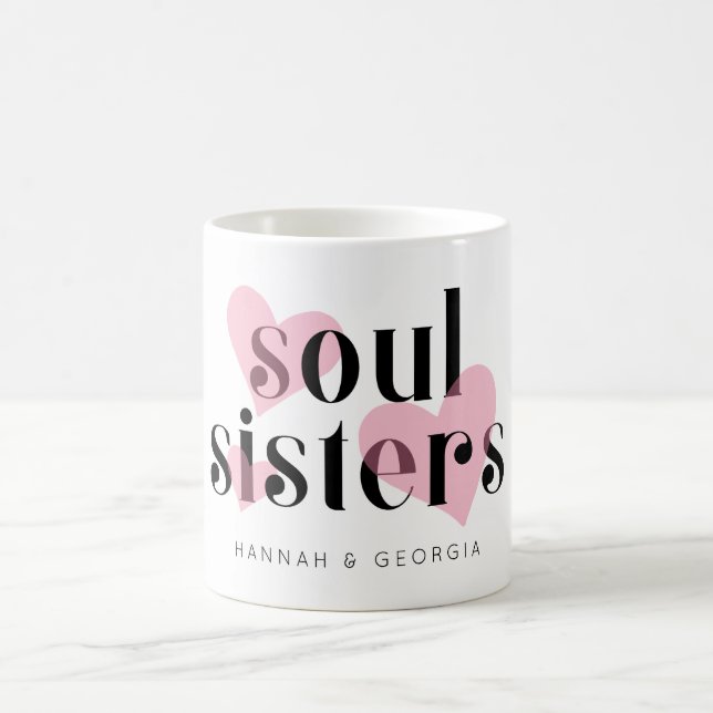 Chic Modern Friendship Soul Schwestern Kaffeetasse (Mittel)