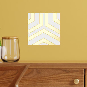 Chic Modern Geometric Gold Design Foil Print Foliendrucke