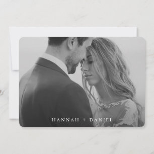 Chic Modern Gold Foto Wedding Save the Date Einladung