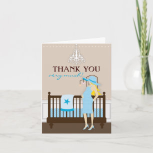 Chic Modern Mama Babydusche Danke Karte