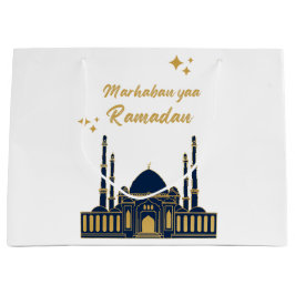 Chic Modern Minimal Ramadan Greeting Große Geschenktüte