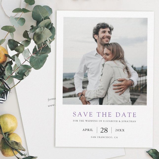 Chic Modern Photo Wedding Save the Date (Von Creator hochgeladen)