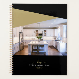 Chic Modern Realtor Spiral Agenda Planer