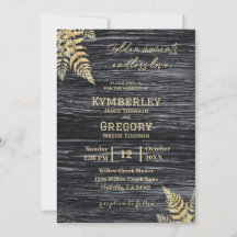 Chic Modern Rustic Golden Moments Endlose Liebe