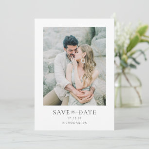 Chic Modern Script Save the Date Foto Card