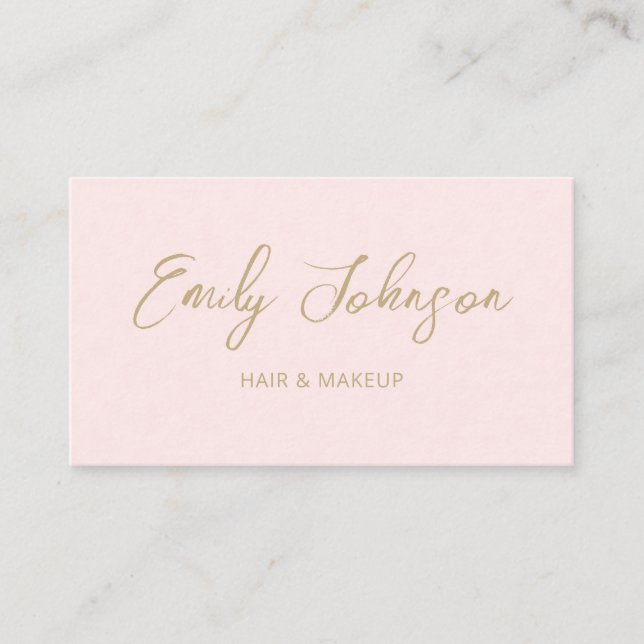 Chic Modern Trendy Hand Letted Business Card Visitenkarte (Vorderseite)