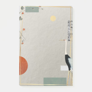 Chic Modern Whimsical Bird Elegante Trendy Abstrak Post-it Klebezettel