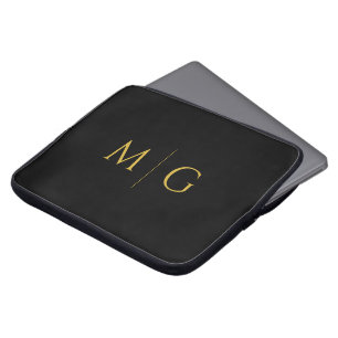 Chic moderne Anfangsbuchstaben Laptopschutzhülle
