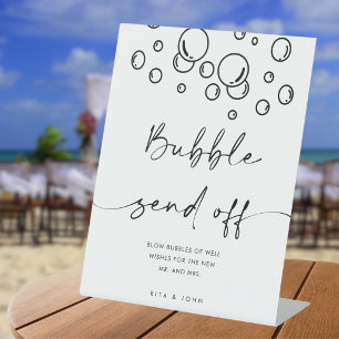 Chic moderne éclatant avec amour bulle signe