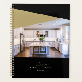 Chic Moderne Realtor Spiral Agenda Planificateur