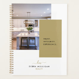 Chic Moderne Realtor Spiral Agenda Planificateur