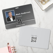 Chic modernes Geschäftslogo Qrcode Braun