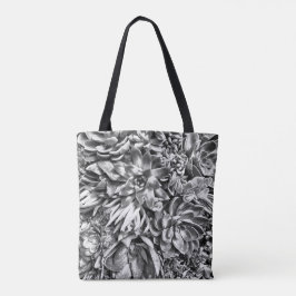 Chic-modernes schwarzes u. weißes saftiges tasche