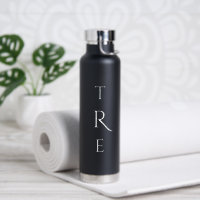 Chic Monogram auf schwarz