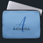 Chic monogram beruflich schlicht ADD YOUR NAME Laptopschutzhülle<br><div class="desc">Karo in unseren modernen minimalistischen Vorlagen,  um Ihnen bei der Gestaltung Ihrer beruflichen Produkte zu helfen. Einfache Bearbeitungsprogramme. Unterschiedliche Typen und Größen,  Farbe und Schriftart.</div>