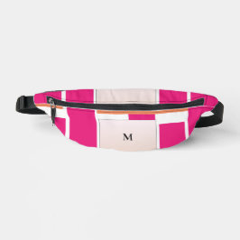 Chic Monogram Feminine Stripmuster Bauchtasche