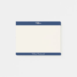 Chic Monogram Post-it-Notizen mit Individuelle Nam Post-it Klebezettel