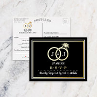 Chic Monogram Wedding Rings UAWG Real