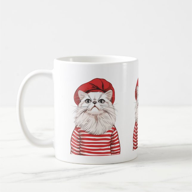 Chic Mug de chat parisien (Gauche)