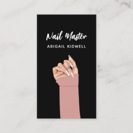 Chic Nail Art QR Code Website Visitenkarte