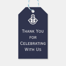 Chic Nautical Vielen Dank für Ihr Hochzeitstipendi Geschenkanhänger