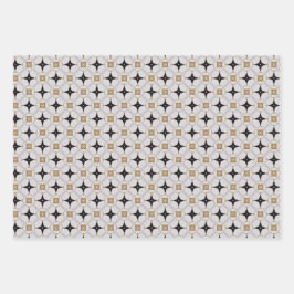 Chic Nautical White and Navy Blue Geschenkpapier Set