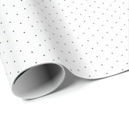 Chic navvin blauen winzigen Polka Punkt Muster nie Geschenkpapier