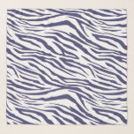 Chic Navy Blue Zebra Muster Schal<br><div class="desc">Chic Chiffon Schal mit einem stilvollen marineblauen Zebramuster. Elegantes und modernes Design. Exklusiv für Sie entworfen von Happy Dolphin Studio. Wenn Sie Hilfe oder passende Produkte benötigen,  kontaktieren Sie uns bitte unter happydolphinstudio@outlook.com.</div>