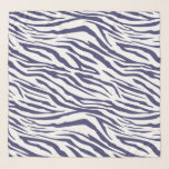 Chic Navy Blue Zebra Muster Schal<br><div class="desc">Chic Chiffon Schal mit einem stilvollen marineblauen Zebramuster. Elegantes und modernes Design. Exklusiv für Sie entworfen von Happy Dolphin Studio. Wenn Sie Hilfe oder passende Produkte benötigen, kontaktieren Sie uns bitte unter happydolphinstudio@outlook.com.</div>