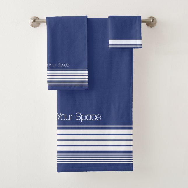 Chic Navy rayonné Personnalisé (En situation)
