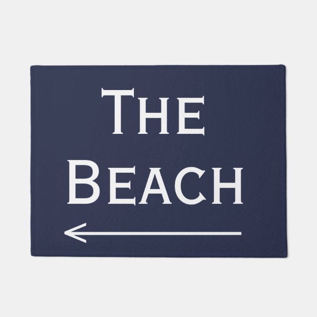 Chic Navy und White Beach und Arrow Doormat Fußmatte (Vorderseite)