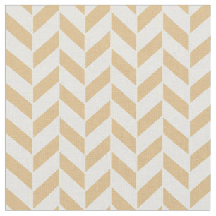 Chic neutrales, weißes Zickzack-Muster Stoff