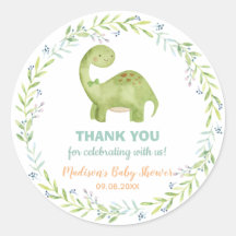 Chic Niedlich Dinosaur Brontosaurus Boy Baby Dusch