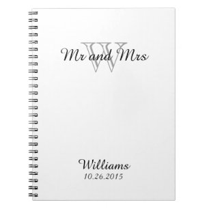 CHIC NOTEBOOK_ " Herr u. Frau" WEISS Notizblock