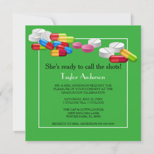 Chic Nursing School Graduation Invitation