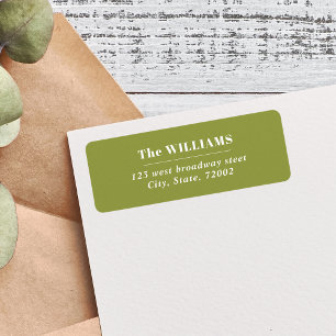 CHIC OLIVE GREEN Fett Moderner Eleganter Familienn