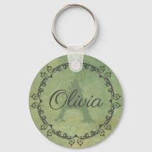 Chic Olive Green Monogram Personalisiert