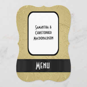 Chic or élégant menu mariage formel