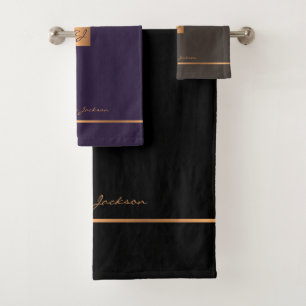 Chic or moderne chic rayures monograminées glam