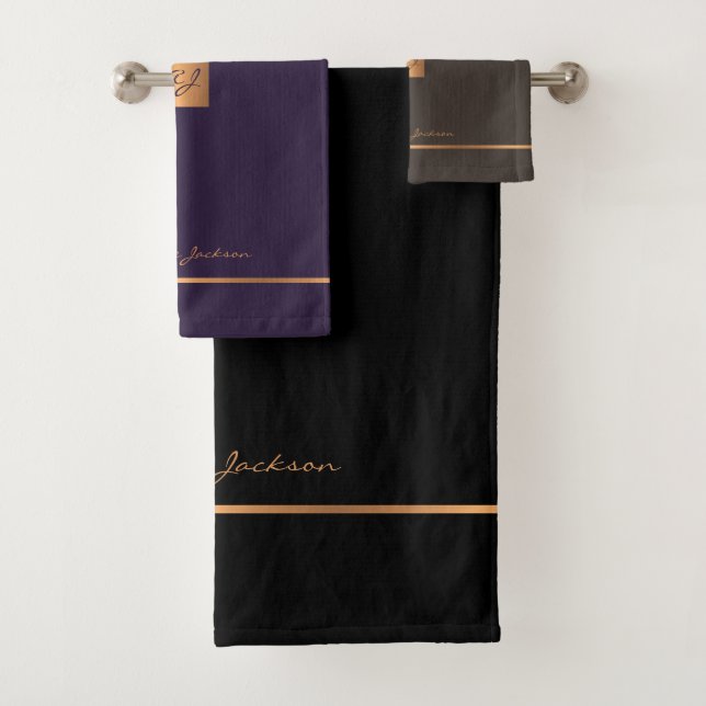 Chic or moderne chic rayures monograminées glam (En situation)