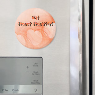 Chic Orange Abstrakt Hearts Magnet