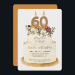 Chic Orange Herbst Herbst 60. Geburtstagskuchen Einladung<br><div class="desc">Feiern Sie mit unserer schicken Einladung einen weiblichen Herbst 60. Geburtstag. Das Design besticht durch einen rustikalen Kuchen, der mit Herbst-Blume, Blätter und Kerzen mit der Nummer 60 geschmückt ist und für den ultimativen Chic-Look sorgt. Der gesamte Text ist zu 100% anpassbar. Wenn Sie zusätzliche Stücke für diese Sammlung benötigen,...</div>