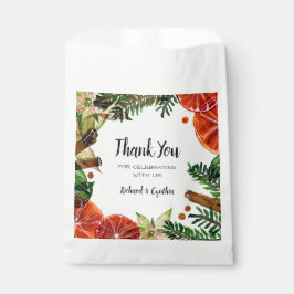 Chic Orange Scheiben und Zimt Weihnachten Geschenktütchen