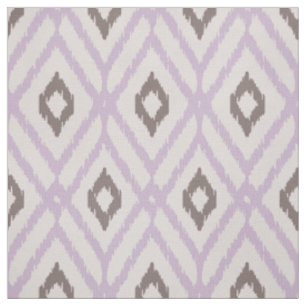 Chic Orchid lila Ikat-Stamm-Diamantmuster Stoff