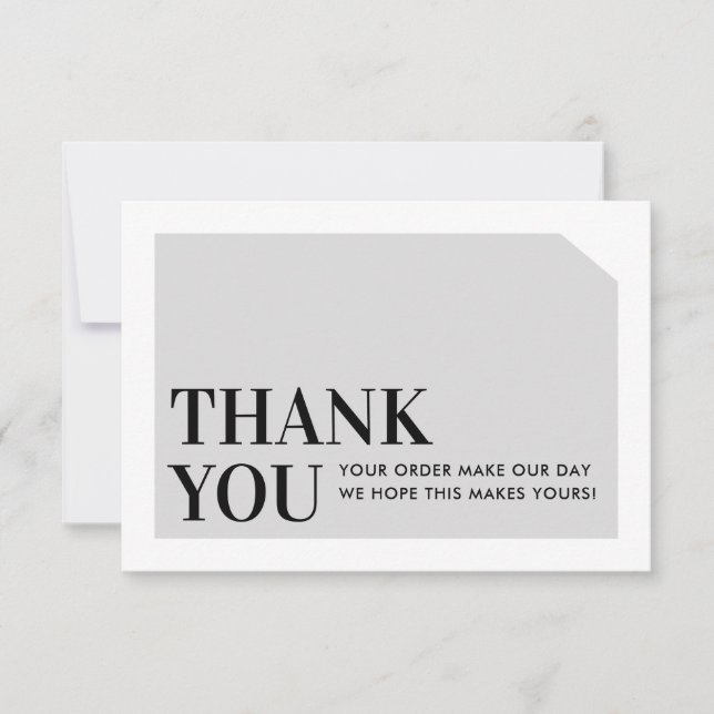 CHIC ORDER INSÉRER entreprise merci gris pâle (Devant)